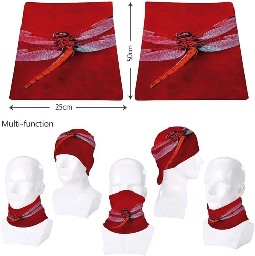Miniatura 8 de Dragonfly Neck Gaiter for Men Women Upf 50+ Sun Protection Balaclava Face Mask Cover Moisture Wicking & Quick Dry Neckerchief Seamless Ski Mask