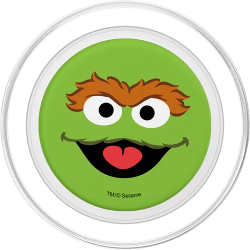 Miniatura 2 de Sesame Street Oscar the Grouch Face PopSockets MagSafe PopGrip para iPhone
