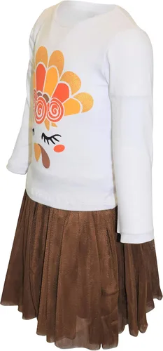Miniatura 56 de Unique Baby Girls 2pc Skirt Set Outfit Long Sleeve Top with Skirt