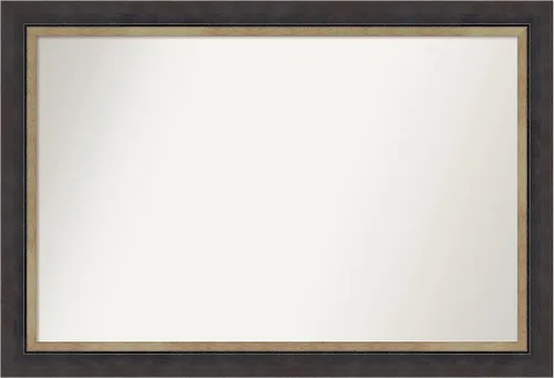 Miniatura 62 de Amanti Art Espejo personalizado, espejo de baño negro Astor, espejo de pared o espejo de tocador de baño sobre el fregadero (25 x 25 pulgadas)