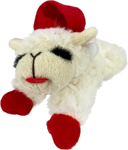 Miniatura 14 de Multipet Lamb Chop Juguete de Peluche para Perros - Juguete Chirriante para Todos los Perros - Peluche Extra Suave - Animal de Peluche