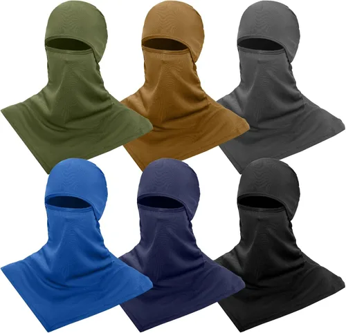 Miniatura 8 de 6 pasamontañas para máscara de esquí, cubierta de cuello largo, cubierta facial de verano, protector de cuello, protección UV para hombres y mujeres