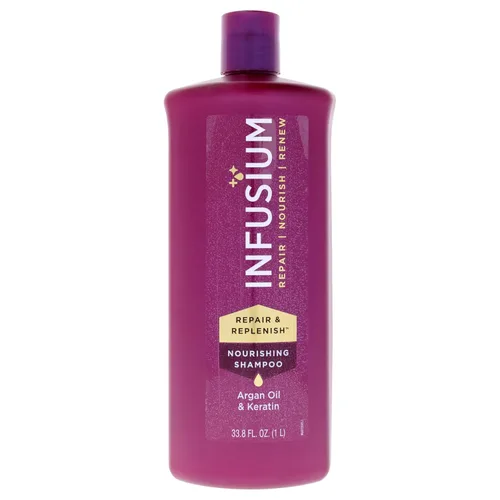 Miniatura 4 de Infusium Champú Reparador y Reconstituyente Nutritivo - Champú Hidratante y Clarificante para Acumulación - Ceramidas, Queratina y Aceite de Argán