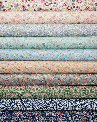 Miniatura 11 de LUMANSUO 50 piezas de tela de algodón de 12 x 12 pulgadas, retazos para acolchado, paquetes de tela de algodón para bricolaje, diseño floral