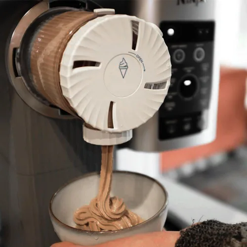 Miniatura 3 de Paquete de 4 pintas y tapas de helado compatibles con Ninja NC701 NC700 Series Swirl Creami Ice Cream y Soft Serve Makers, sin BPA y aptas