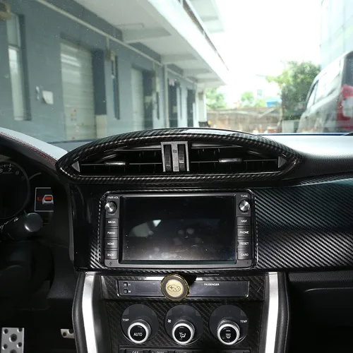 Miniatura 4 de YIWANG ABS Fibra De Carbono De La Consola Interior Del Coche De La Salida De Aire De La Ventana Del Marco De La Ventana Pegatina Para Subaru BRZ
