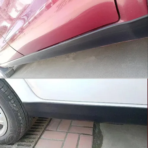 Miniatura 5 de muekzru 2 faldas laterales universales de 7.2 x 5.1 pulgadas para automóviles, faldas laterales universales de goma antiarañazos, protectores