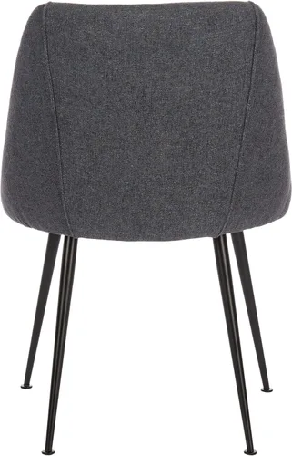 Miniatura 8 de SAFAVIEH Couture Home Collection Foster SFV4508E - Silla tapizada para sala de estar, comedor y comedor (color azul marino/negro)