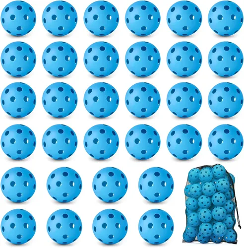 Miniatura 11 de Coopay Paquete de 18/36 pelotas de práctica de béisbol, bolas de entrenamiento de plástico, bolas de softball huecas ligeras para golpe