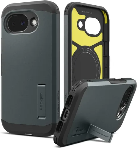 Miniatura 13 de Spigen Funda para Pixel 9a, Tough Armor (Ai) MagFit (2025) [Compatible con accesorios MagSafe] - Negro