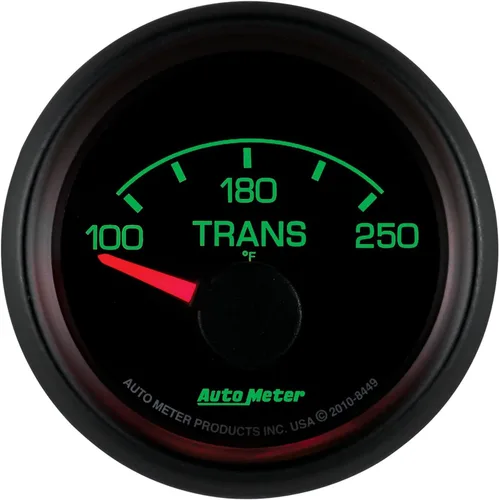 Miniatura 2 de Auto Meter 8449 Factory Match 2-1/16" 100-250 grados Fahrenheit Medidor de temperatura de transmisión para Ford Racing