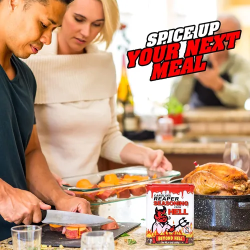Miniatura 5 de Carolina Reaper Seasoning From Hell – 5.25 onzas – Sazonador gourmet picante picante de Carolina Reaper para alas de búfalo, filetes, pollo
