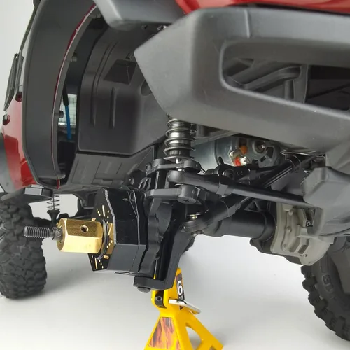Miniatura 2 de MORLORDY Juego de adaptadores hexagonales de latón con eje de transmisión de portal RC de 0.551 in para actualizaciones TRX4 de escala 1/10