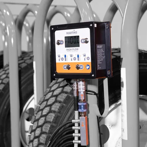 Miniatura 6 de Martins 4 Outlets Inflador/deflactor automático de neumáticos, 145 psi, 4 mangueras de aire de 8', infla o desinfla hasta 4 neumáticos simultánea