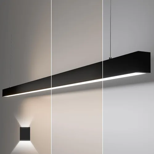 Miniatura 11 de Luz lineal LED de 4 pies, luz arriba y abajo de 50/45/40/35/30W, CCT de 3000/4000/5000K, luminarias lineales comerciales y residenciales