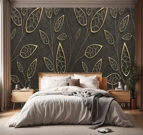 Miniatura 17 de Papel tapiz de tela con diseño de paisajes forestales verdes, bosques, árboles, sala de estar, dormitorio, baño, selva, mural de pared - 91 x 65