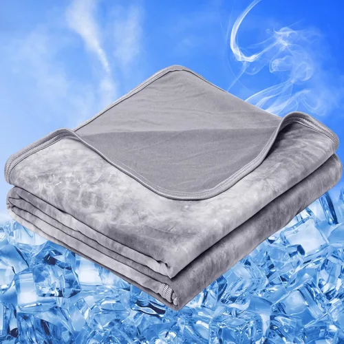 Miniatura 21 de inhand Manta refrescante (50 x 60 pulgadas), mantas refrescantes para personas que duermen con calor, absorbe el calor para mantener a los adultos