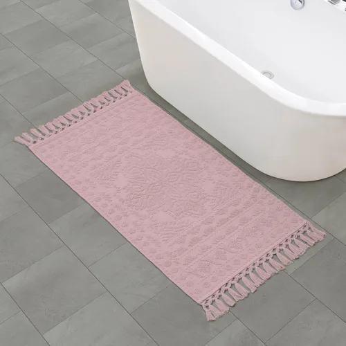 Miniatura 55 de French Connection Nellore Alfombras de Baño, Tapetes de Baño Tejidos y con Cuentas, Tapetes de Baño Duraderos y Gruesos para Baño y Alfombras