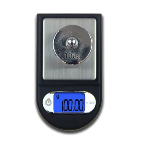 Miniatura 2 de Báscula de bolsillo de precisión 3.53 oz/0.00 oz Escala digital de gramos pequeña escala de hierbas Mini báscula de alimentos Escala de joyería G Oz