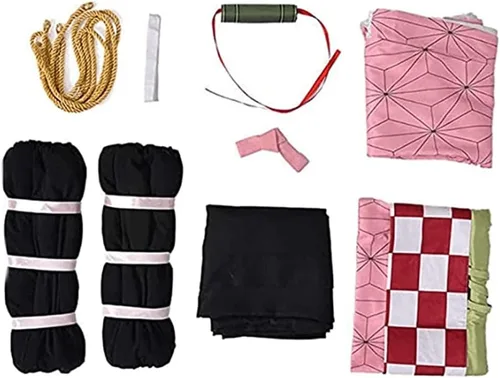 Miniatura 6 de Disfraz de anime para cosplay de Kochou, traje con kimono, uniforme completo con peluca Rosa