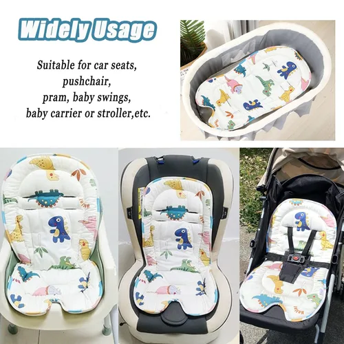 Miniatura 4 de Letton Inserto de cochecito de bebé, forro universal transpirable para asiento de cochecito de bebé, inserto de asiento de automóvil infantil
