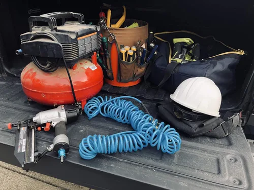 Miniatura 5 de Amflo 24-25E-RET manguera de poliuretano azul en espiral de 120 PSI, 1/4 pulgadas x 25 pies con extremos MNPT giratorios macho y accesorios que