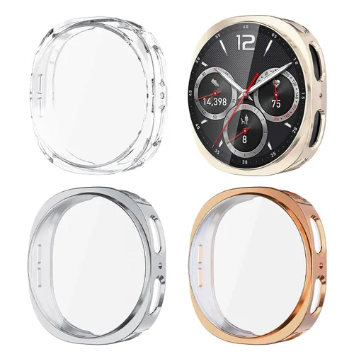 Miniatura 10 de (Paquete de 4) Funda Protectora de Pantalla Compatible para Samsung Galaxy Watch 6 de 40 mm (Versión 2023) Funda de Silicona Protectora Completa