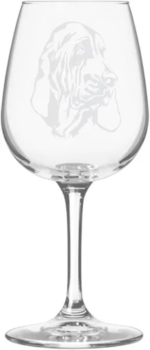 Miniatura 97 de Copa de vino de 12.75 onzas con diseño de perro grabado