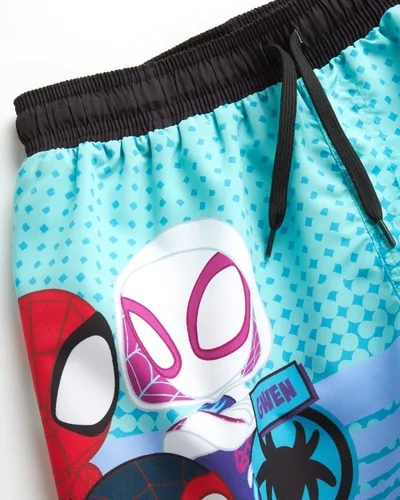 Miniatura 3 de Marvel Traje de baño de los Vengadores para niño, Spider-Man, Capitán América, traje de baño de secado rápido UPF 50+ para niños (2T-12)