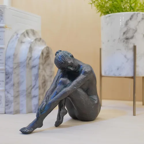 Miniatura 12 de Guichifun Estatua de Bailarina de Yoga Decoración para el Hogar - Escultura de Resina Moderna Creativa para Ballet en Casa Pensadores Bailarines