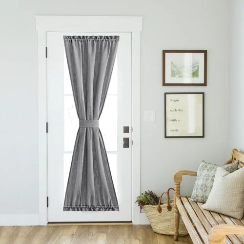 Miniatura 14 de NICETOWN - Cortinas transparentes para puerta de ventana, tratamiento de ventana lateral para puertas estrechas de vidrio/cocina/puerta delantera
