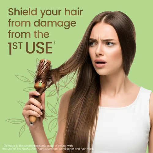 Miniatura 2 de Tio Nacho Acondicionador antidaños con aloe vera y jalea real, acondicionador de queratina para mujeres, reparación profunda para cabello dañado