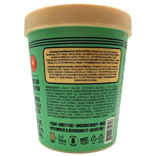 Miniatura 2 de Lola From Rio - Meu Cacho Minha Vida - Mascarilla hidratante para cabello rizado seco y dañado, restaura, repara, hidrata, hidrata, tratamiento
