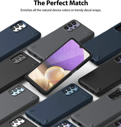 Miniatura 8 de Ringke Onyx - Funda compatible con Samsung A32 5G, bordes elevados antihuellas, agarre de poliuretano termoplástico, resistente y duradero, a prueba