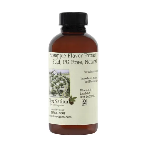 OliveNation Extracto de piña prémium de sabores naturales para hornear, glaseado, bebidas, helado, sin OMG, sin gluten, kosher, vegano, 8 onzas