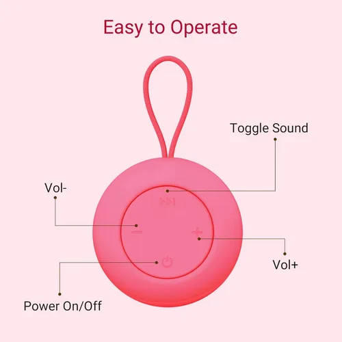 Miniatura 7 de Jaroco Máquina de sonido portátil para bebés [ruido blanco para bebés, niños y adultos] [Duerme tranquilo] [12 sonidos relajantes] 15 horas de Rosa