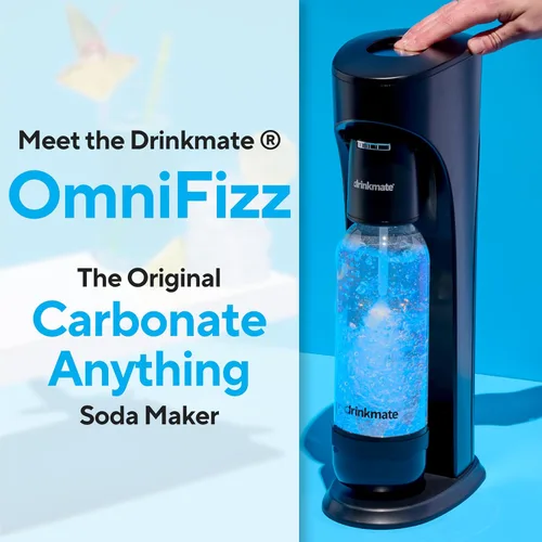 Miniatura 2 de Drinkmate OmniFizz Fabricador de Bebidas Gaseosas Paquete de CO2 - Máquina Gasificadora de Agua/Soda que Carbonata Cualquier Bebida - Incluye 1