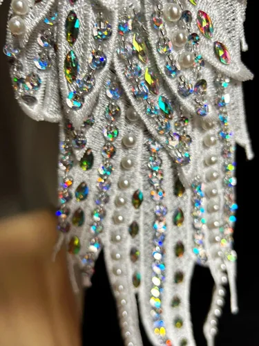 Miniatura 3 de Parches de lentejuelas con alas de ángeles de la guarda, apliques de diamantes de imitación para ropa, chaquetas, jeans, vestido, decoración