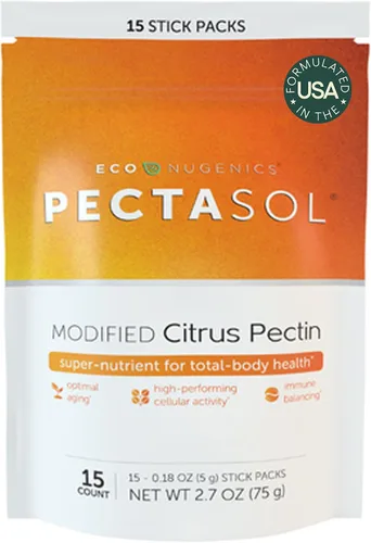 PectaSol - Pectina cítrica modificada – 15 paquetes de 0.18 oz – Suplemento de salud corporal total para apoyar el corazón, el sistema inmunológico,