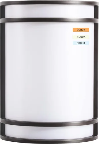 Miniatura 11 de CLOUDY BAY Aplique de pared LED de 3 colores, iluminación de pared, 3000 K/4000 K/5000 K, lámpara de pared ajustable de temperatura de color, 15 W