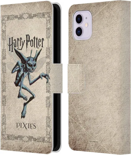 Miniatura 10 de Head Case Designs Funda de piel con licencia oficial de Harry Potter Aragog Spider Creature Chamber of Secrets II, compatible con Apple iPhone 11