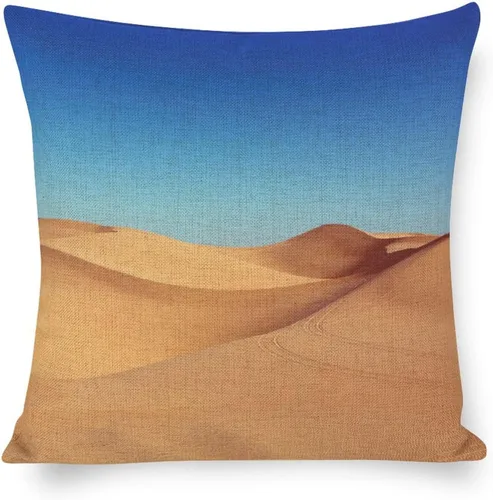 Miniatura 13 de Almohadas de cama con palmeras africanas, camellos, elefantes, 18 x 18 pulgadas, funda de cojín de lino animal de verano para decoración del hogar