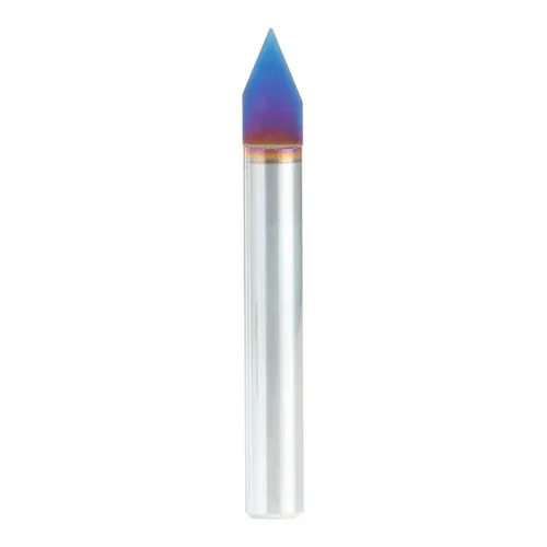 Miniatura 13 de Amana Tool Spektra Extreme Tool Life - Broca de carburo sólido recubierta para señalización y grabado, 45771-K, grabado de 30 grados, ancho de punta