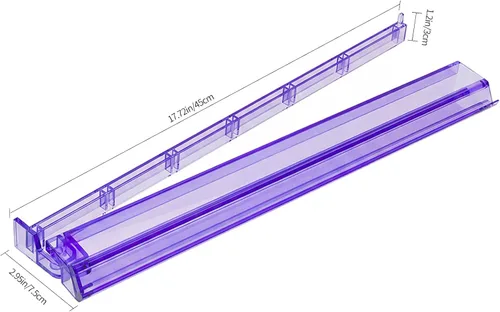 Miniatura 2 de Soporte y empujador todo en uno para Mahjong, combo de soporte y empujador de acrílico transparente, soportes modernos para fichas de Majiang Morado