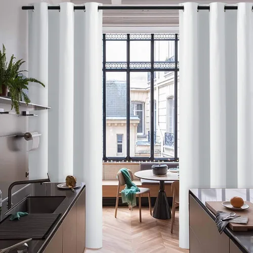 Miniatura 166 de RYB HOME - Cortinas extralargas de privacidad, para bloquear luz, de techo a suelo, para comedor, oficina, sala de estar, cine en casa, patio, 8.3
