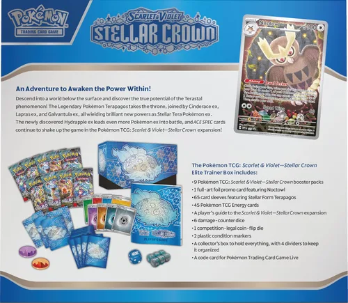 Miniatura 4 de Pokemon TCG: Caja de Entrenador Élite Corona Estelar Escarlata y Violeta