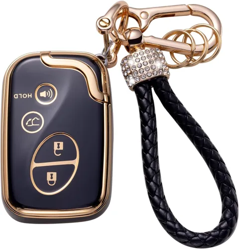 Miniatura 21 de Gematay Funda protectora para llavero VW Volkswagen con cordón para llavero, compatible con VW Jetta Golf Polo MK7 Passat Beetle Smart Key Case