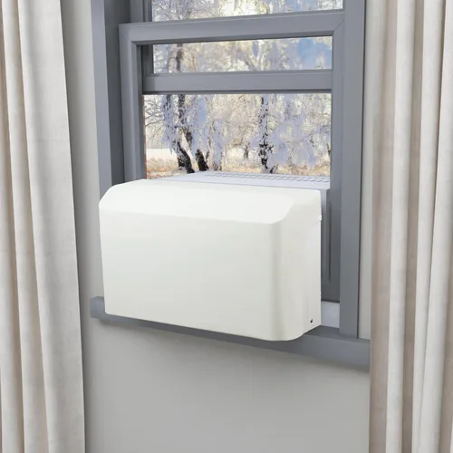 Miniatura 7 de Cubierta de aire acondicionado interior para unidades de aire acondicionado en forma de U, diseño duradero y resistente al viento para unidad de CA