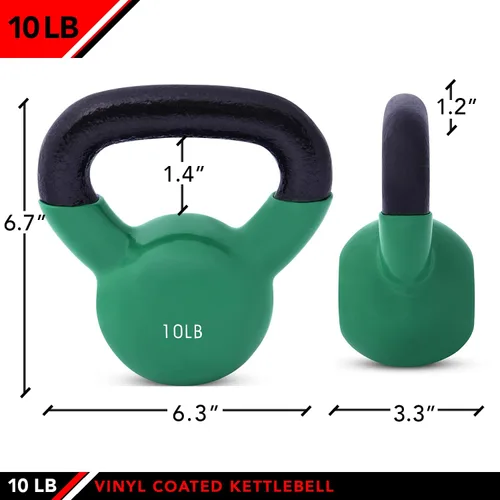 Miniatura 2 de JFIT Kettlebell Weights Vinyl Coated Iron