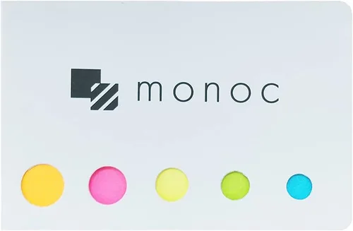 Miniatura 2 de Pilot Acroball serie T, bolígrafo retráctil, tinta negra de 0.020 in, juego de 5 colores de cuerpo y nota adhesiva "monoc" (importación de Japón)